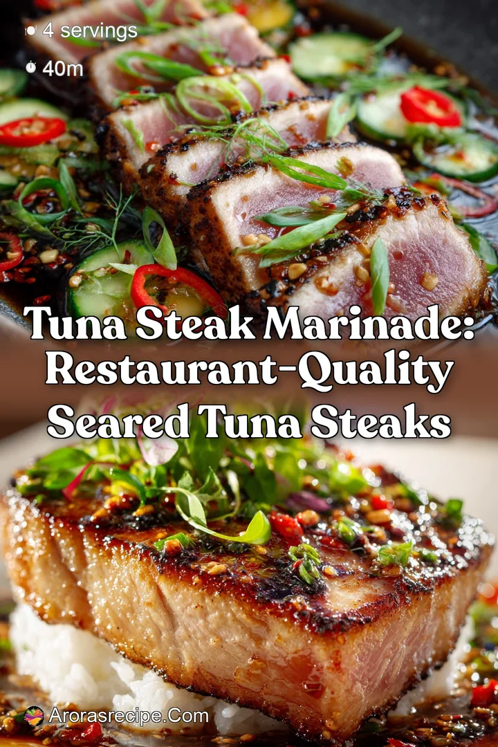 Tuna Steak Marinade: Restaurant-Quality Seared Tuna Steaks
