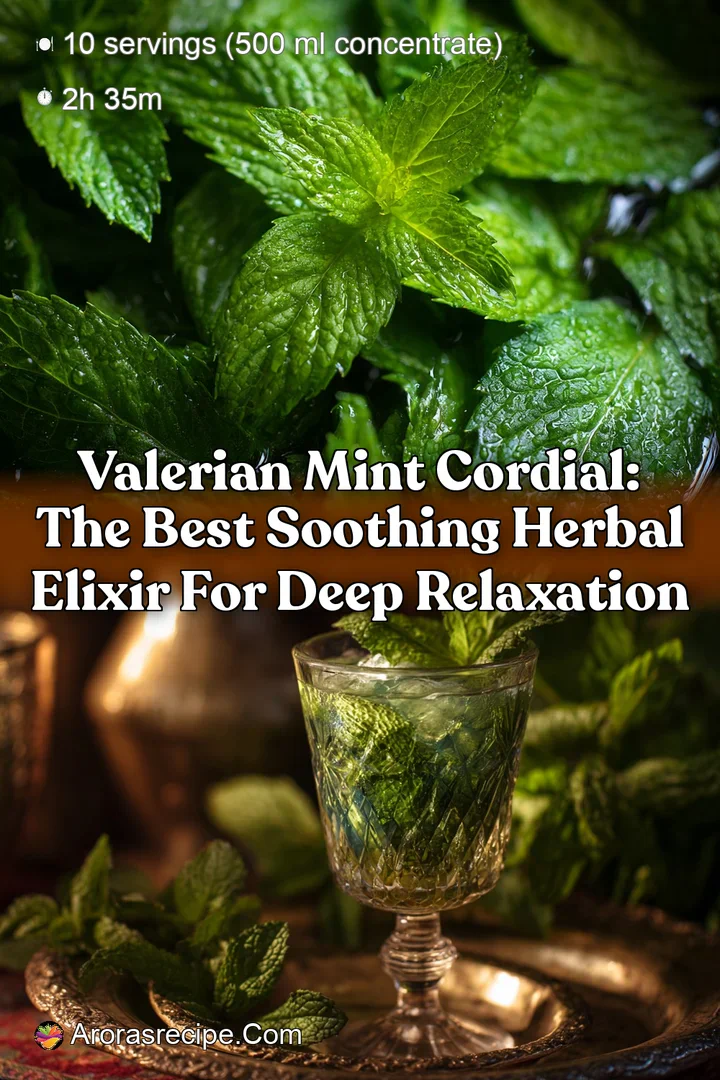 Valerian Mint Cordial: The Best Soothing Herbal Elixir for Deep Relaxation
