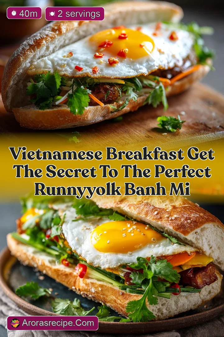 Vietnamese Breakfast Get the Secret to the Perfect RunnyYolk Banh Mi
