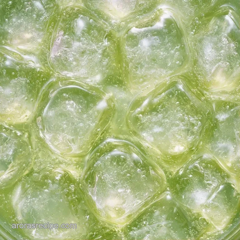 A tall, frosted glass of vibrant lemon drink beside a sliced fresh lemon on a clean, white marble surface.