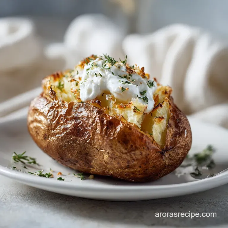 Air Fryer Baked Potato: Crispy and Fluffy