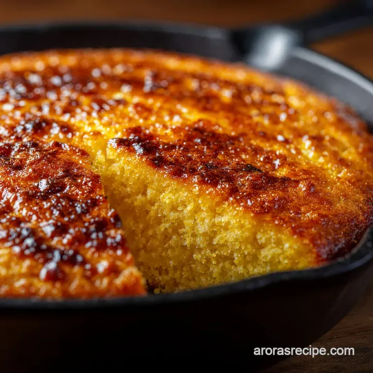Albers Cornbread: the Golden Crusted Skillet Bake presentation