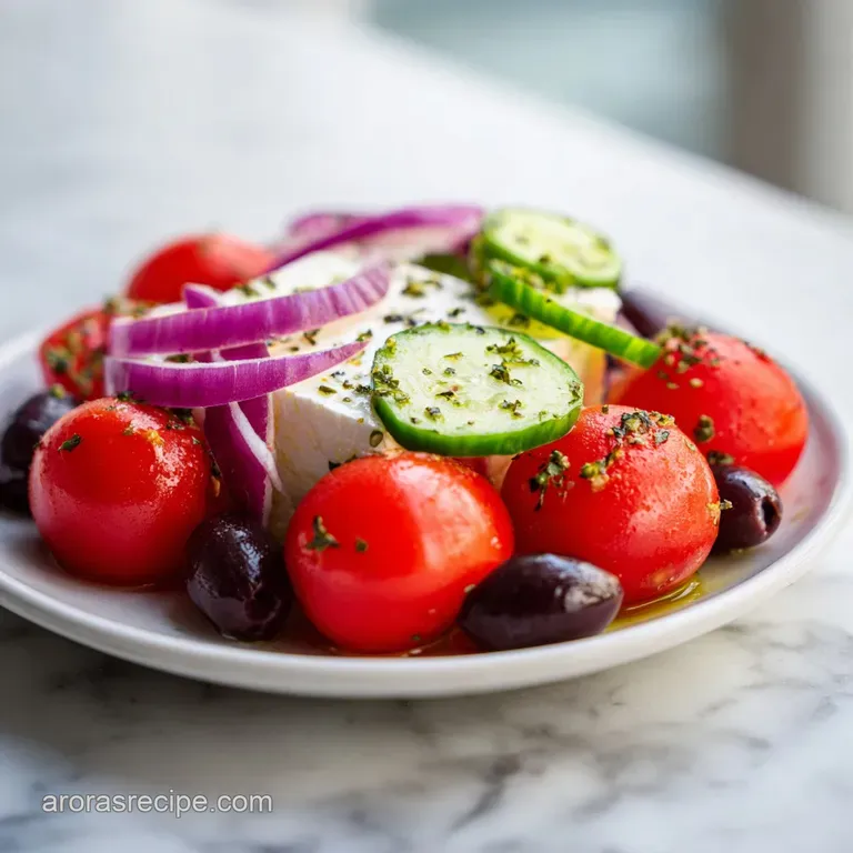 Authentic Greek Salad: 15-Minute Horiatiki