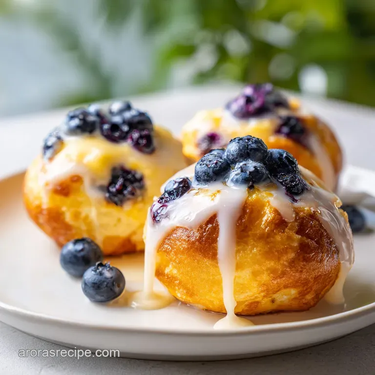 Baked Lemon Blueberry Doughnuts: Tender and Zesty
