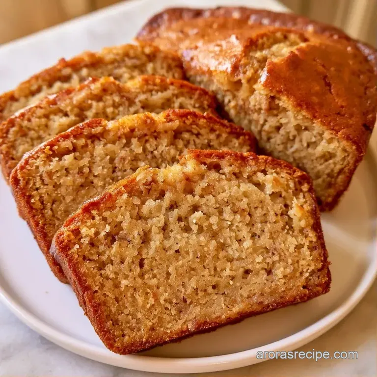 Thick slices of toasted amber-colored cake stacked on a white ceramic plate with a pat of melting butter.