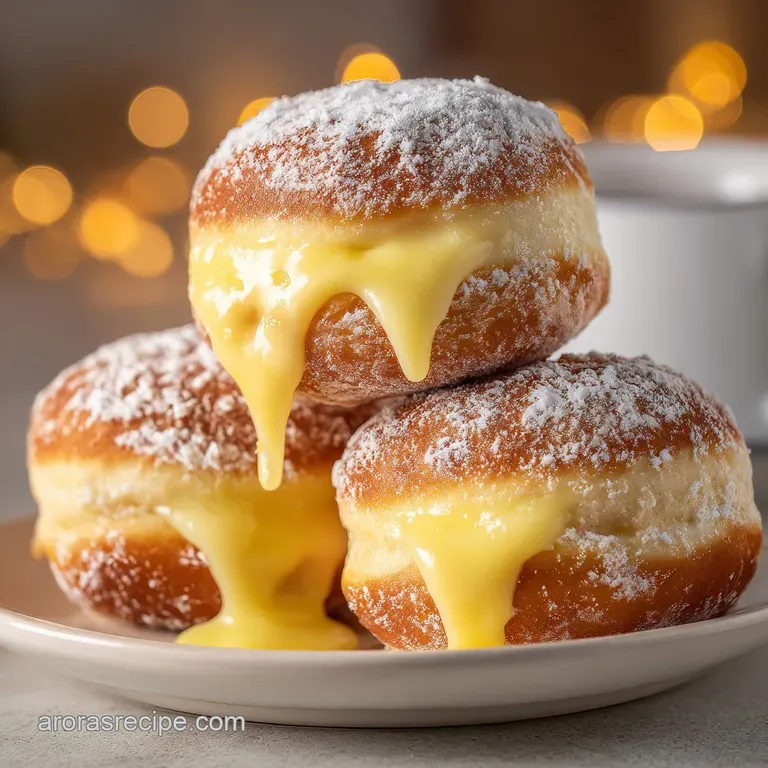 Bavarian Cream Donuts: Golden and Silky