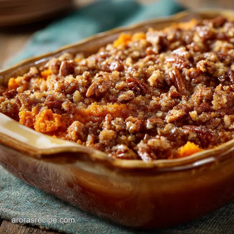 Boston Market Sweet Potato Casserole: Spot-On Copycat with Pecan Streusel presentation