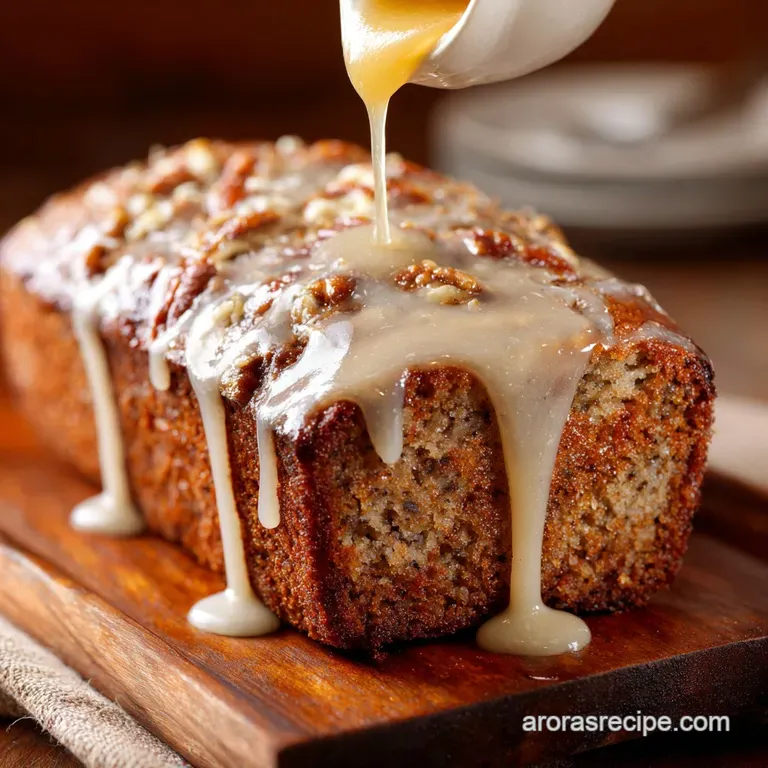 Banana Bread Glaze The Naughty Brown Butter Rum Topping
