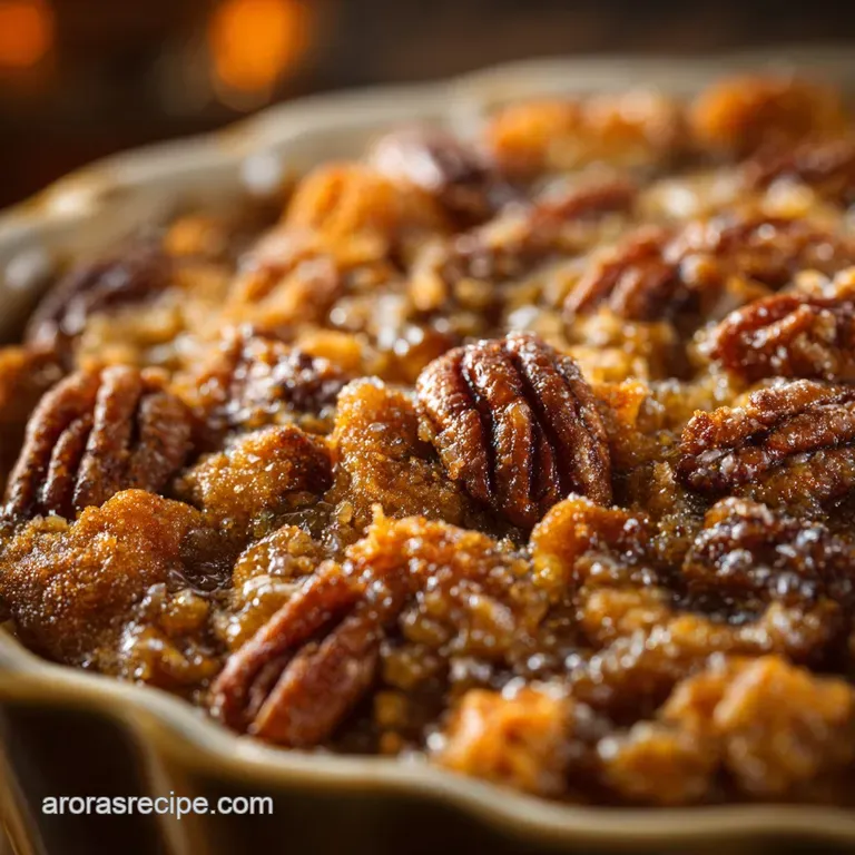 Sweet Potato Casserole: the Ultimate Brown Butter Pecan Crumble presentation