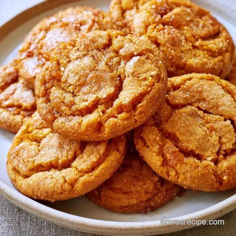 A neat stack of orange-hued cookies on a rustic wooden board, lightly dusted with cinnamon and warm autumn spices.
