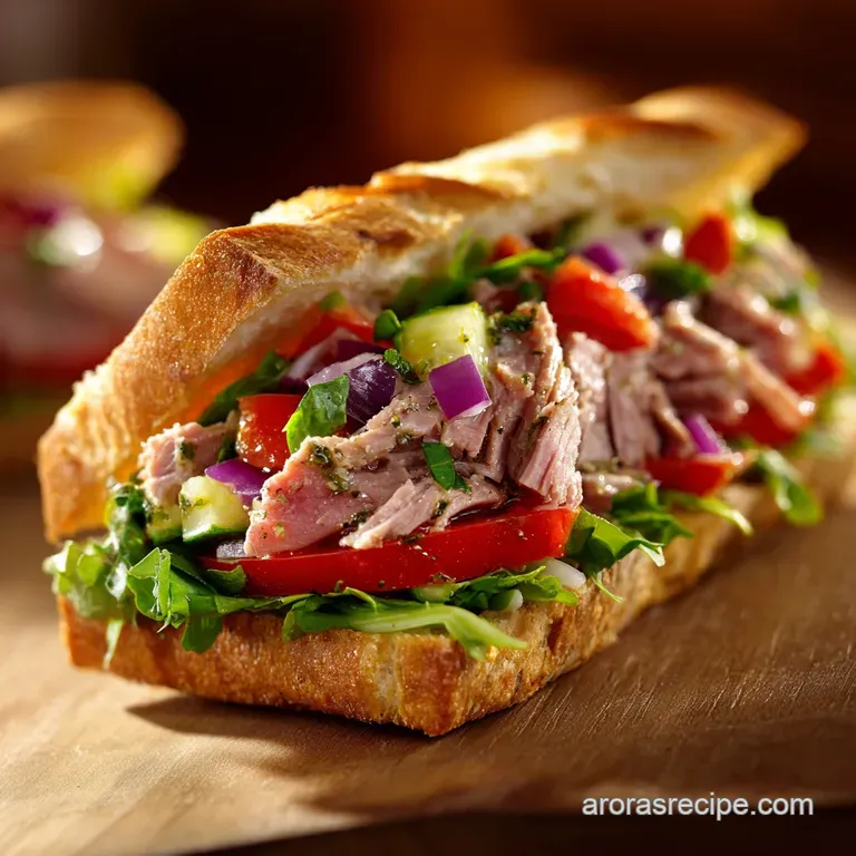 The Ultimate Tuna Genovese Sandwich A Rich Savoury Deli Copycat