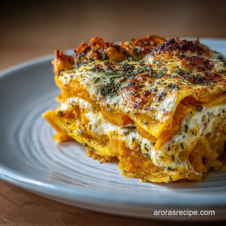 Butternut Squash Lasagna: Silky Sweetness