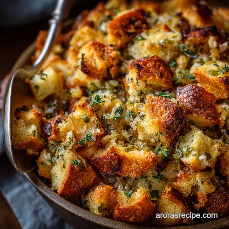Buttery Herb Thanksgiving Stuffing: The King of Sides with Perfect Crispy Tops