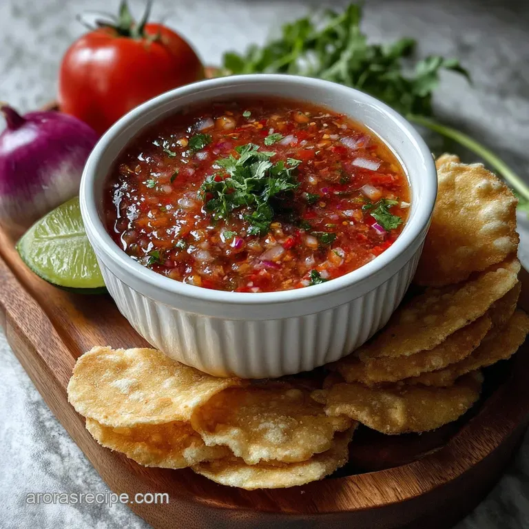 Authentic Mexican Salsa Recipe for Canning presentation