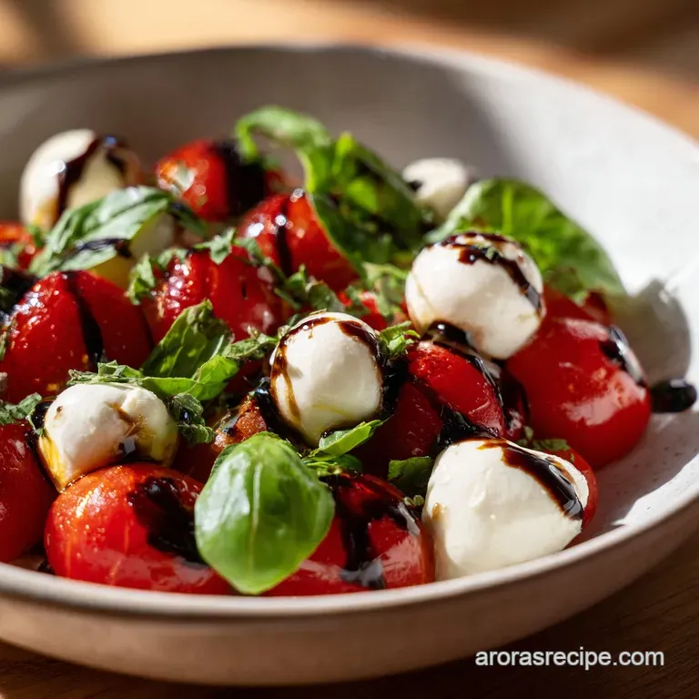 Caprese Salad Skewers Appetizer: Light & Fresh