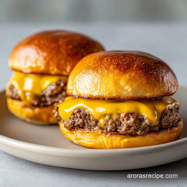 Cheeseburger Sliders: Sheet Pan and Hawaiian Rolls