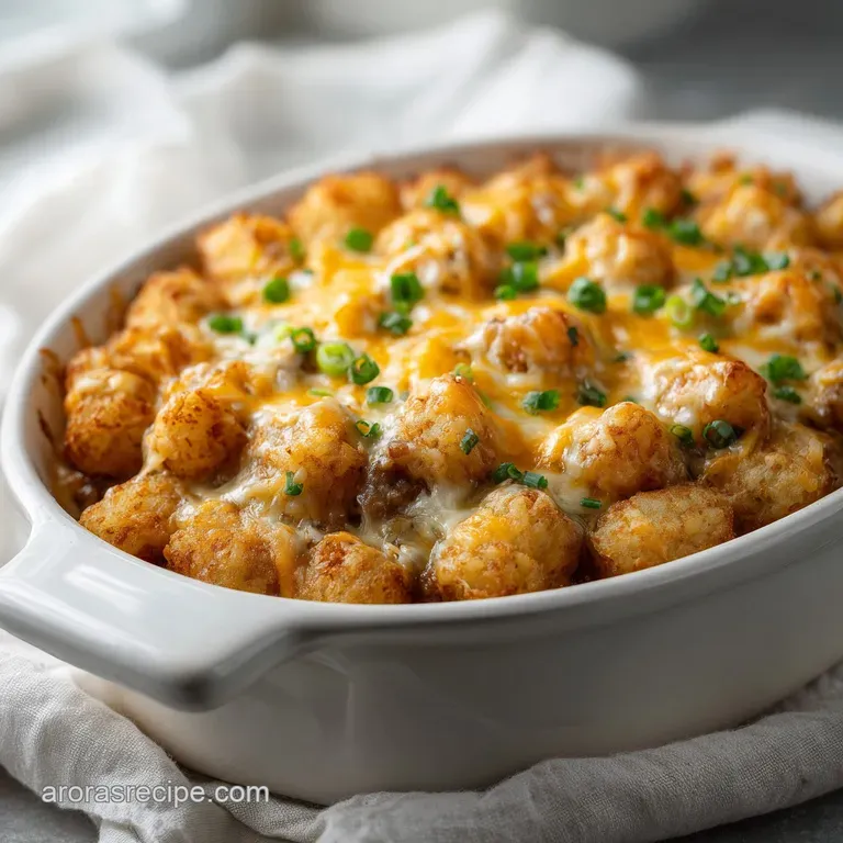 Cheeseburger Tater Tot Casserole