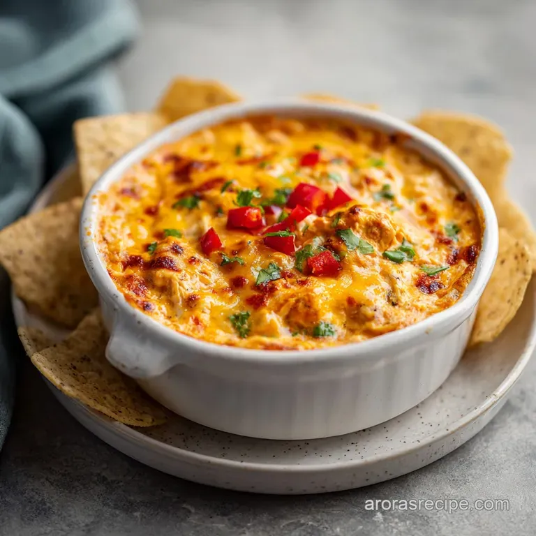 Creamy, cheesy dip overflowing from a cast iron skillet. Garnished with vibrant cilantro and diced tomatoes.