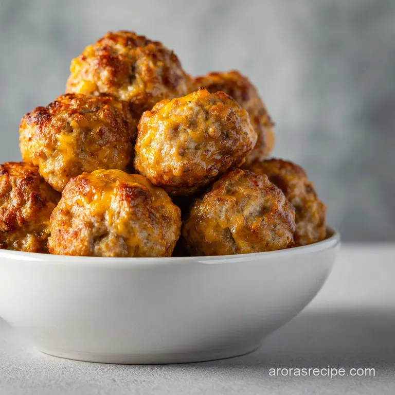 Sausage Balls: the Ultimate Cheesy Appetizer presentation