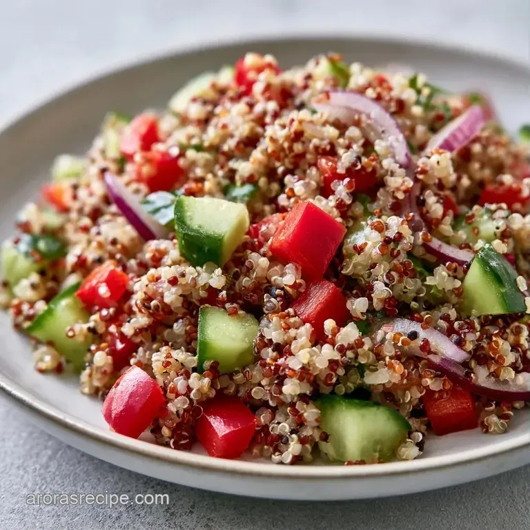 A bright grain salad served in a clear glass bowl with fresh lime wedges and a sprinkle of chopped cilantro.