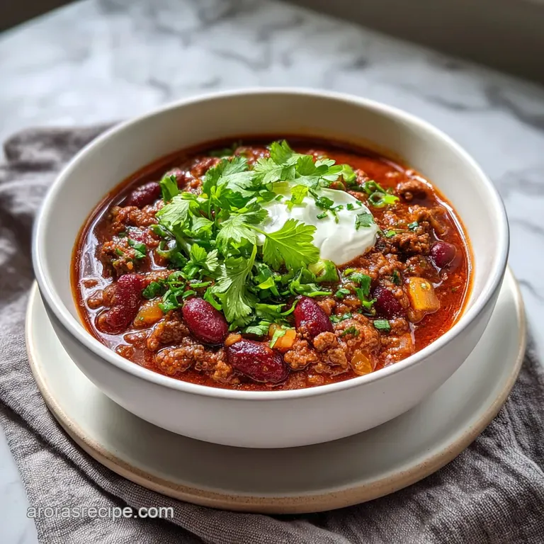 Classic Beef Chili: Velvety Stovetop Finish