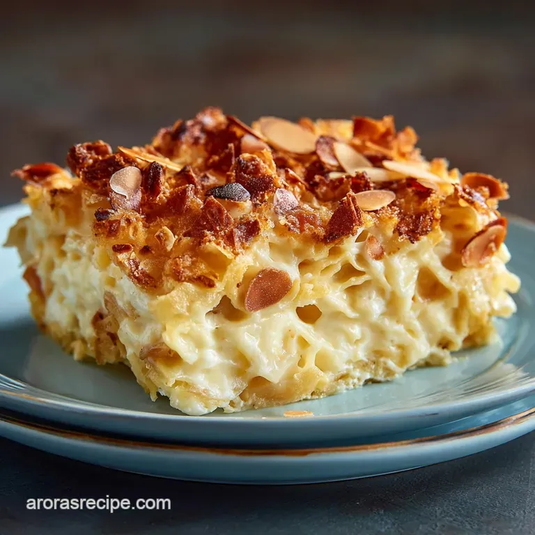 Classic Sweet Noodle Pudding Kugel: the Ultimate Creamy Lokshen Recipe presentation