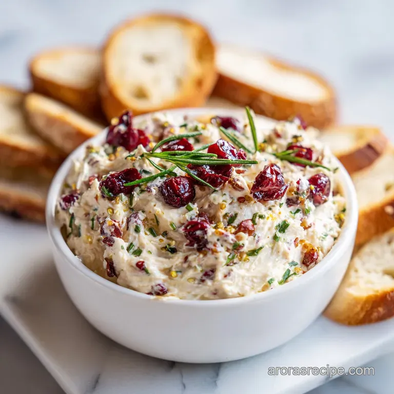 A swirling mound of cranberry-jalape&ntilde;o dip studded with cream cheese, served with crisp tortilla chips.