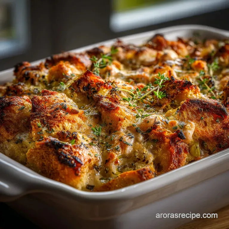 Chicken Stuffing Bake: Sunday Best Casserole with Scratch-Made Creamy Sauce