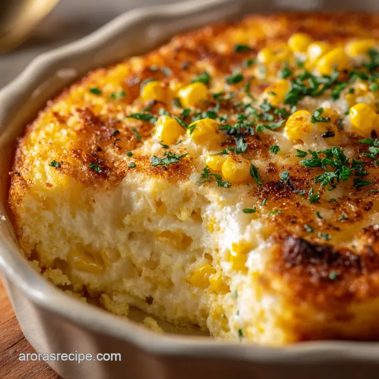 The Creamy Crunch Conundrum A Souffl&eacute;ed Corn and Cream Cheese Bake