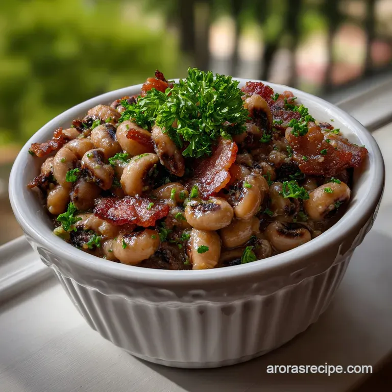 The Best Creamy Southern Black Eyed Peas with Bacon