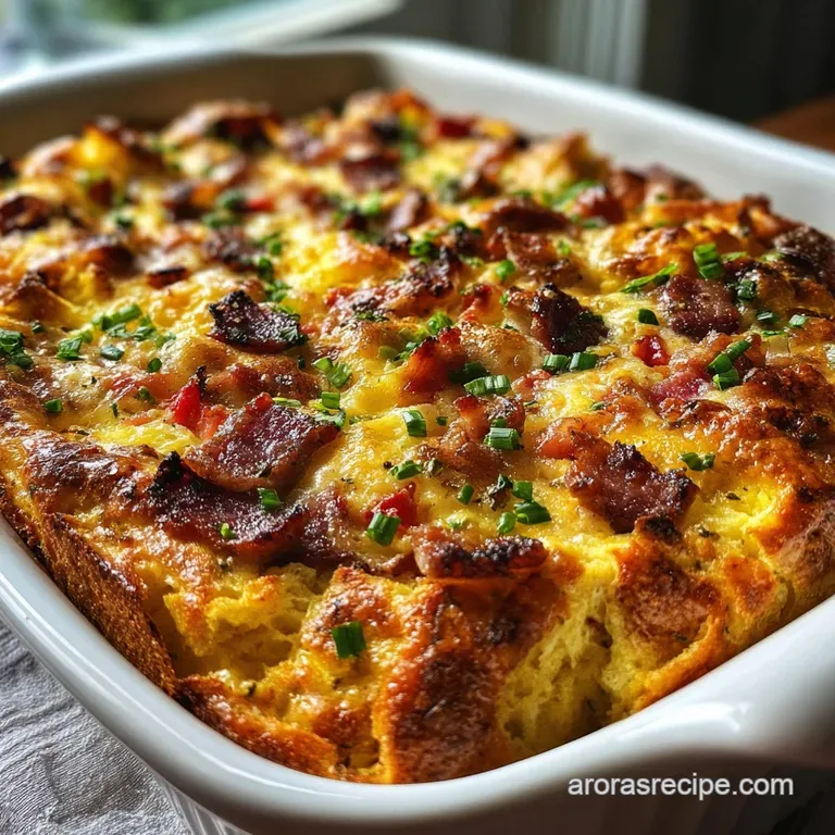 Simple Crescent Roll Breakfast Casserole: Sausage and Egg Bake