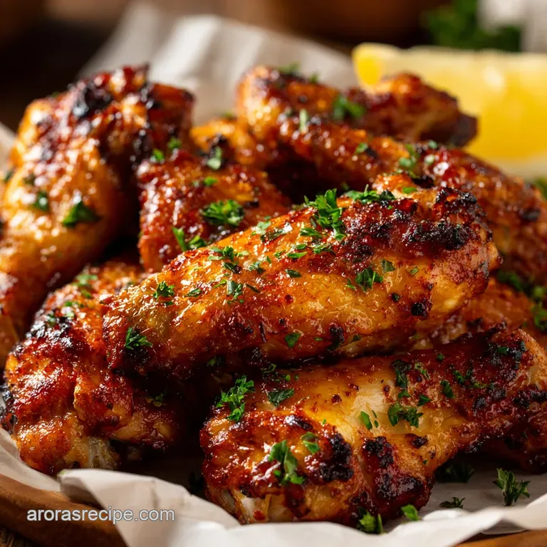 The Lazy Legend Ultracrispy Air Fryer Chicken Wings Straight from the Freezer presentation