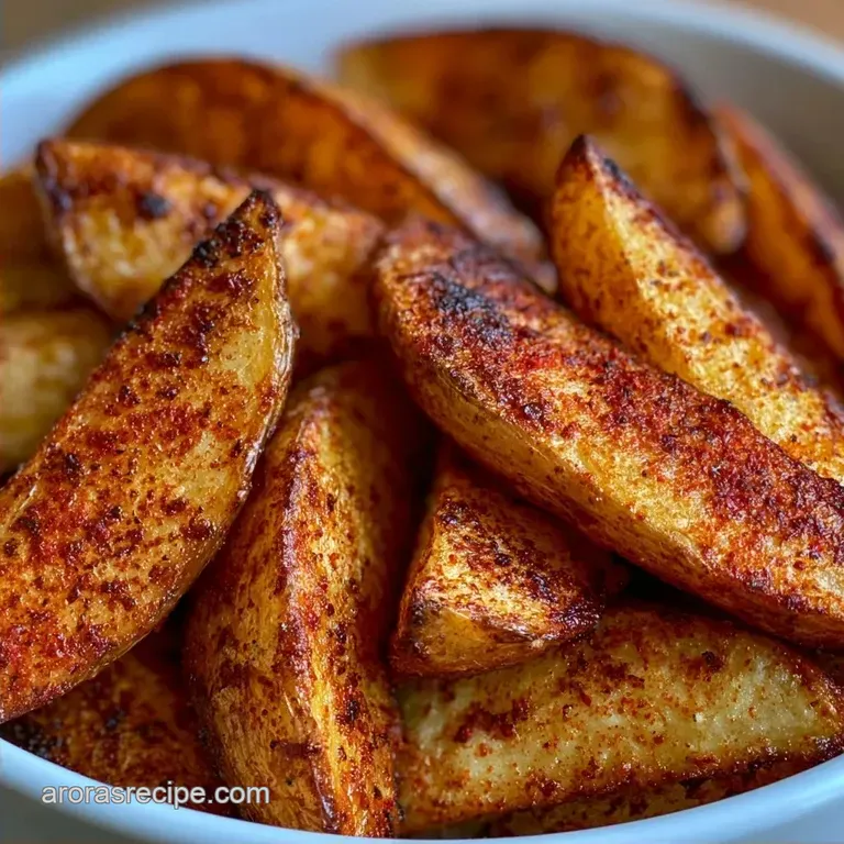 Crispy Grilled Potato Wedges: Smoked Paprika Char