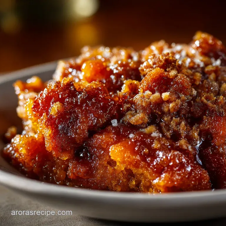 Crock Pot Candied Sweet Potato Casserole: Effortless Holiday Side Dish presentation