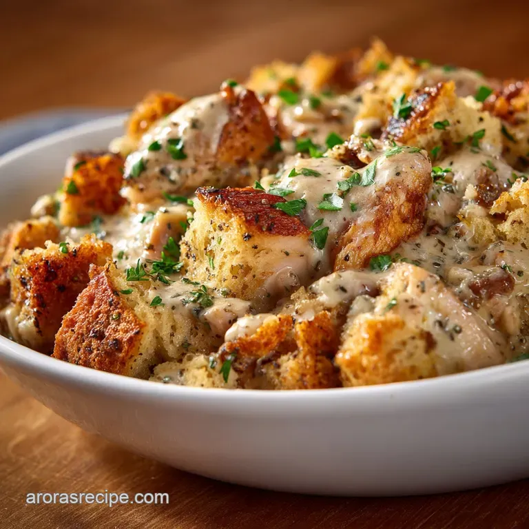 Crock Pot Chicken and Stuffing: the Creamy Set-It-And-Forget-It Dinner presentation