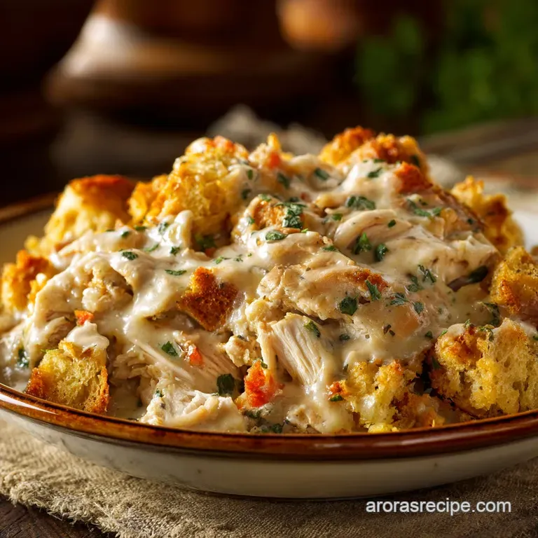 Crock Pot Chicken and Stuffing: The Creamy Set-It-and-Forget-It Dinner