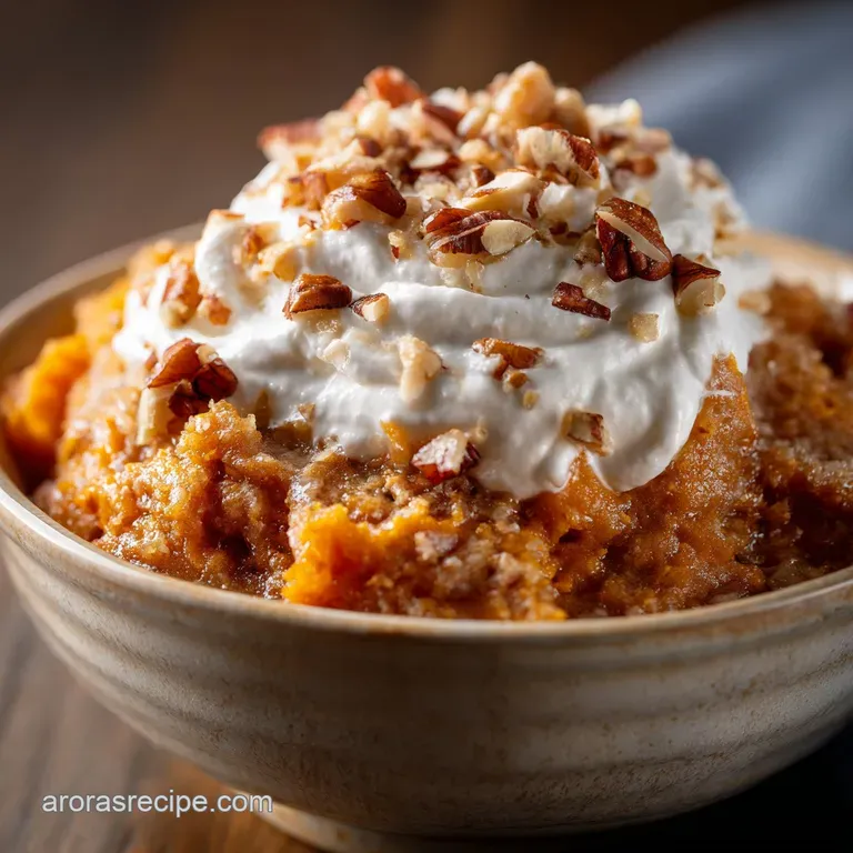 Crockpot Sweet Potato Casserole with Pecan Topping (The Oven-Free Method)