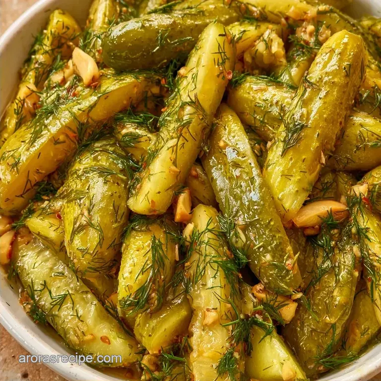 Crunchy Dill Pickles with Grape Leaves