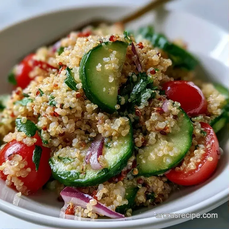 Vibrant medley of diced greens and pearly grains served in a shallow ceramic bowl with a drizzle of clear lemon oil.