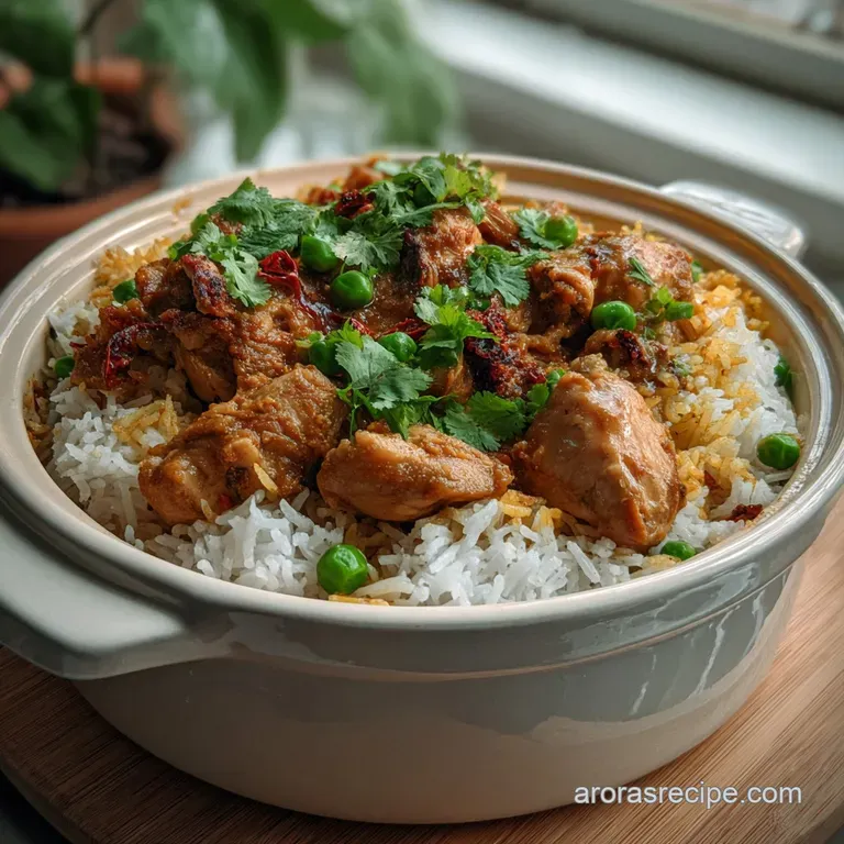 Easy One-Pot Curry Chicken and Rice Recipe presentation