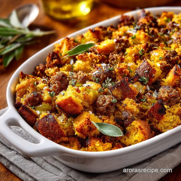 Cornbread Stuffing with Sausage and Sage (The Ultimate Southern Recipe)