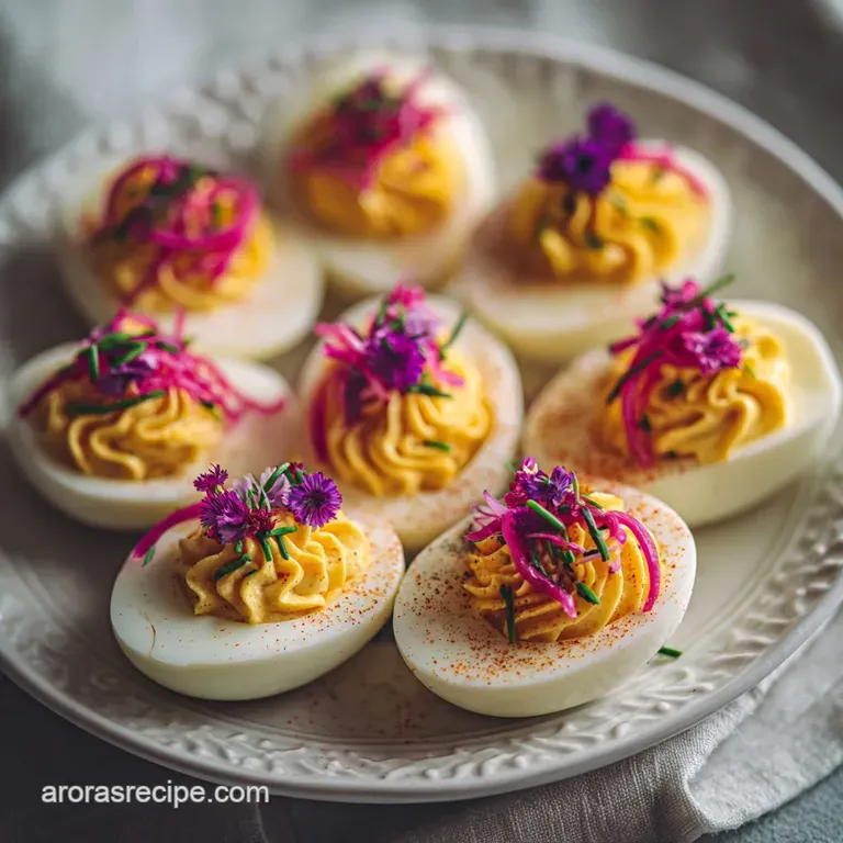 Easter Appetizer Idea with Deviled Eggs