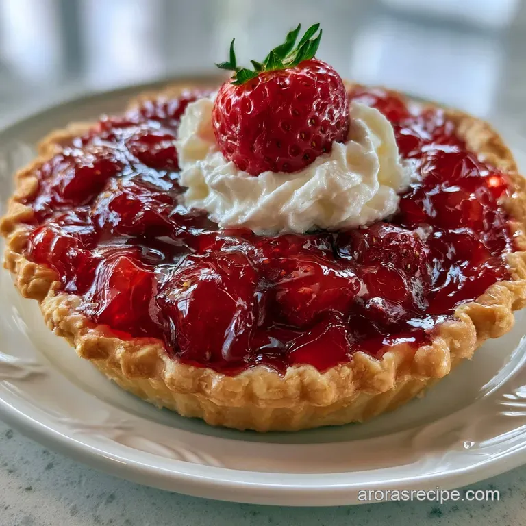 Easy Fresh Strawberry Pie with JellO: No Bake