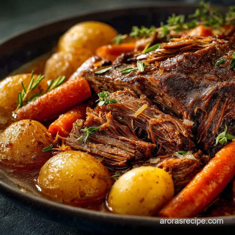 Instant Pot Pot Roast: Effortlessly Tender Sunday Dinner presentation
