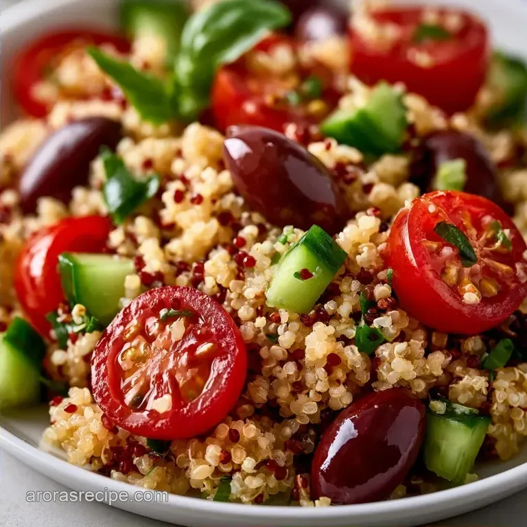 Easy Mediterranean Quinoa Salad with Fresh Veggies