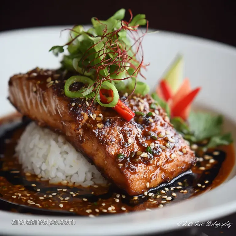 Miso Seafood Umami Bomb: Saikyo Yaki Glazed Salmon or Cod presentation