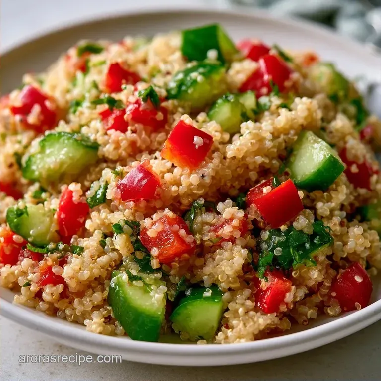 Easy Quinoa Salad Meal Prep with English Cucumber