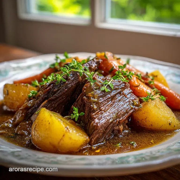 Easy Pot Roast Slow Cooker: Tender and Savory