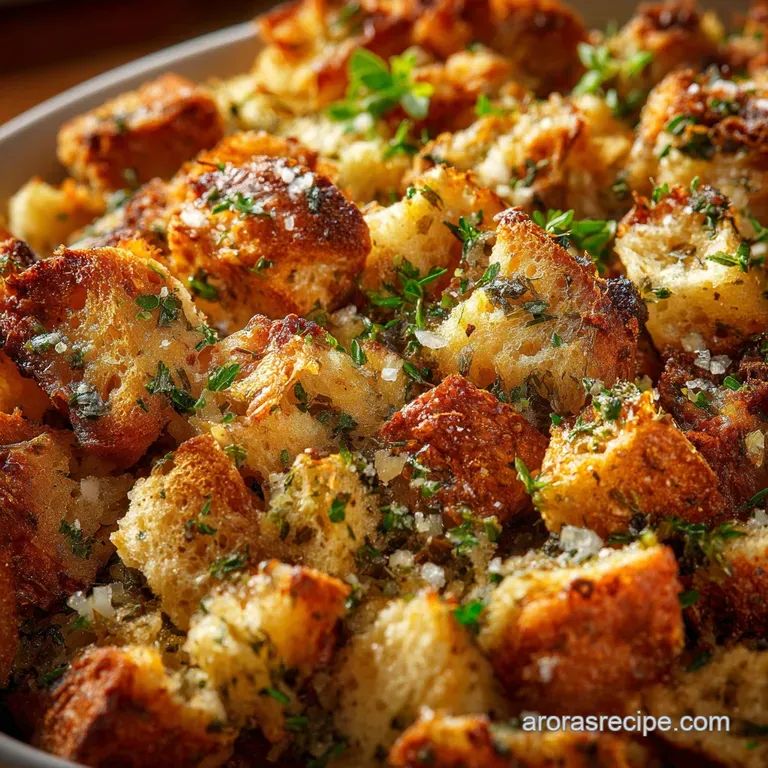 Easy Stuffing Recipe: the Effortless Classic Herb Dressing presentation