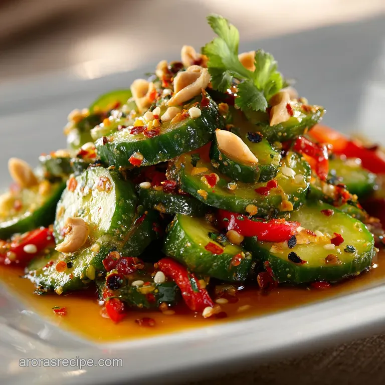 Spicy Asian Cucumber Salad Firecracker Smashed Relish 15 Min Prep